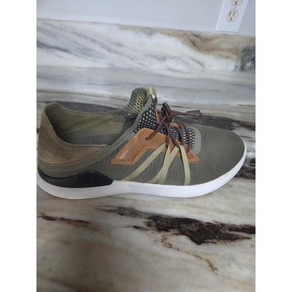 Okulai Men Size 10 Shoes Mia Li Forest Green - Picture 6 of 10